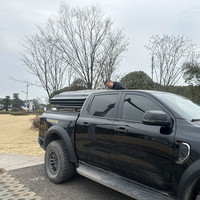 Nouvelle conception de tente de toit rigide pour camping tout-terrain, tente de toit pour voiture, camion, 4 personnes, tente de toit en aluminium à ouverture latérale