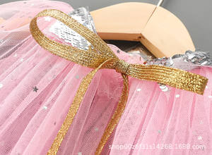 Capa de hada para niñas, capas finas de malla con corazón y lentejuelas para fiesta de cumpleaños y <span class=keywords><strong>Navidad</strong></span> - Product Image 5