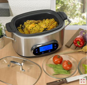 Sous vide-horno eléctrico de <span class=keywords><strong>arroz</strong></span> con pantalla digital táctil, máquina para freír <span class=keywords><strong>arroz</strong></span>, <span class=keywords><strong>sin</strong></span> aceite, 10 en 1 - Product Image 5