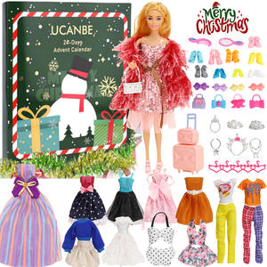 Christmas <strong>Unicorn</strong> Mermaid Advent Calendar Blind Box Countdown Ornament Holiday Gift Toy for Girls Birthday <strong>Party</strong> Gifts - Product Image 4