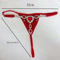 String sexy en velours avec strass, chaîne de corps réglable en forme de cœur avec cristaux, lingerie, bijoux de corps pour soirée plage