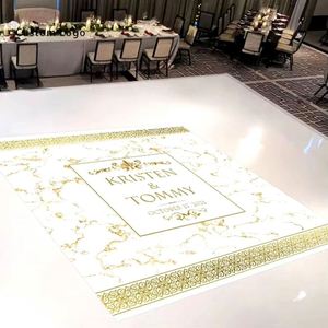 Autocollant rectangulaire imperméable personnalisé pour piste de danse de mariage - OEM, lamination brillante, décoration d'événements - Product Image 5