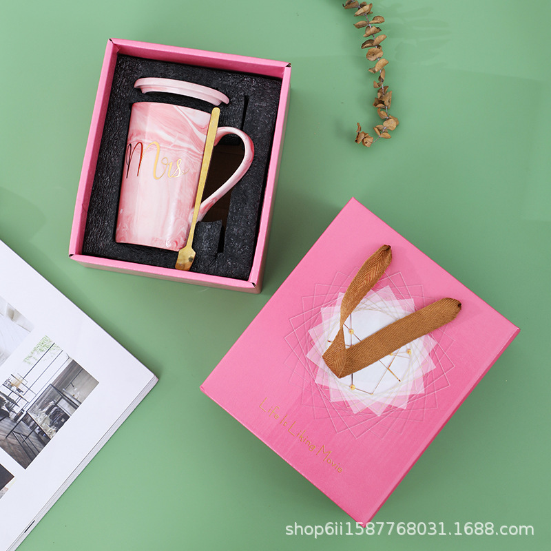 Juego de regalo de alta gama rosa Yagao Cup