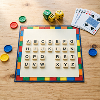 Tuiles en mélamine personnalisées 120 pièces pour jeu de société éducatif Spelling Bee – Lettres et mots anglais – Accessoires pour jeux de société en famille