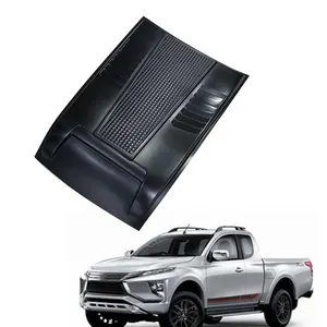 Tùy Chỉnh 4X4 Abs Nhựa Matte Đen Xe Mui Xe Nắp Ca-pô Muỗng Bìa Cho Mitsubishi Triton L200 2019 2020 2021