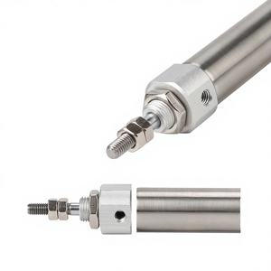 Mini-cylindre pneumatique à double effet de type SMC, forme stylo, CDJ2B16-30B, acier inoxydable, pièces réglables, simple effet - Product Image 4