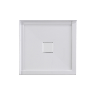 CUPC Certified 36"x36" Square Shape White Acrylic <b>Corner</b> Custom <b>Bath</b> Shower <b>Tray</b> Drain Cover - Product Image 2