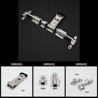 Kit de Verrouillage à Barre pour Porte Arrière de Conteneur Réfrigéré, Prix Usine, Tige de Verrouillage à Clé en Acier Inoxydable 304 pour Tube de 27mm, Robuste