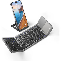 Keyboard Lipat Mini 63-Tombol Ultra-Tipis Nirkabel Portabel untuk Ponsel Tablet Laptop