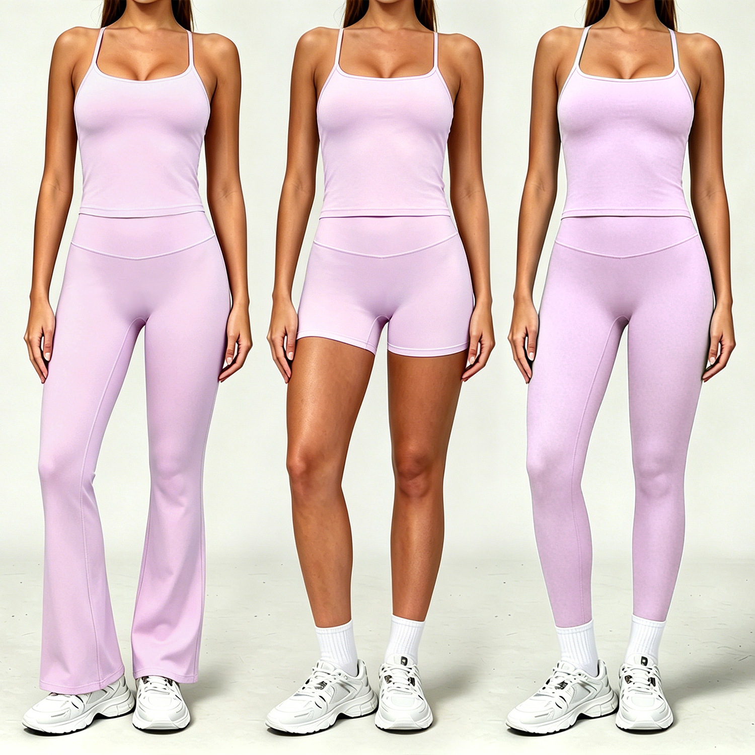 ABX8001-1+ACK8001-1 Wholesale Durable Nylon Women Bra Set High Quality Breathable Hitt Pilates Outfits New Arrival Fitness Wear
