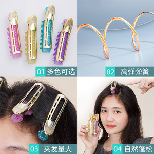 Gold Hair Clips Translucent <b>Glitter</b> Multifunctional Women Daily Use Hair Styling Clips - Product Image 3