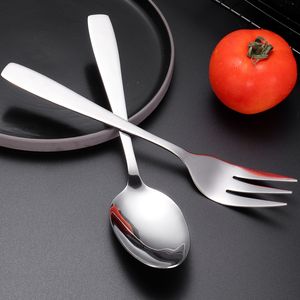 DFU237 Vente en gros et stock de grandes cuillères de service et de fourchettes à 3 dents avec logo personnalisé. - Product Image 5