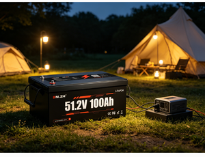 Batterie de chariot de golf électrique Enlzh LiFePO4 51.2V 105Ah, batterie lithium-ion 51.2 Volt 100Ah pour voiture de tourisme et chariot de golf - Product Image 5