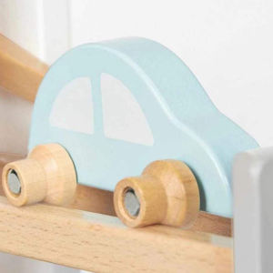 Giocattolo di rampa per bambini in legno con Mini auto da corsa giocattolo educativo per bambini gioco di legno auto da corsa mobili per bambini costruzione di veicoli a colori - Product Image 5