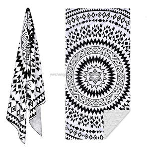 2024 New Arrivals Customized Digital Prints <b>Microfibre</b> with Cotton Print <b>Beach</b> <b>Towel</b> - Product Image 3