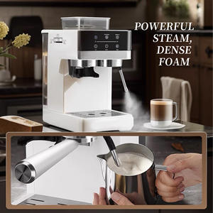 20 бар кофемашина эспрессо с измельчителем Паровая палочка для латте и капучино 58 мм портафильтр эспрессо для дома - Product Image 5