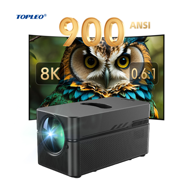 Topleo Hy450 Pro 900ansi Mini Portable Smart Projector 8k Home Theater 1080p Short Throw LED Android Projector