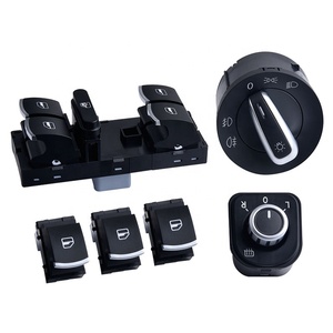 6PCS Interrupteur de rétroviseur de fenêtre et de phare pour V W Jetta 6 <span class=keywords><strong>Golf</strong></span> GTI <span class=keywords><strong>5</strong></span> 6 Tiguan Passat B6 CC 5ND959857 5ND941431B - Product Image 2