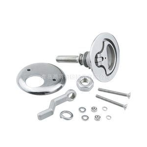 Verrou de pont à point rouge pour yacht, poignée de pont marine, anneau de verrouillage, loquet de trappe pour couvercle de compartiment de pont de navire, quincaillerie nautique - Product Image 5