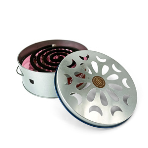 JYB Hộp Thiếc Cuộn Kim Loại Hình Tròn Cầm Tay Logo Tùy Chỉnh Hộp Thiếc Cuộn Chống Muỗi Có Tay Cầm - Product Image 1