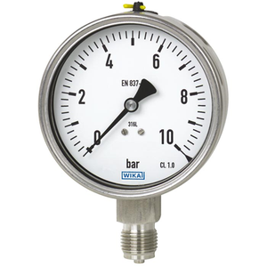 Manómetro de Vacío Hidráulico de Acero Inoxidable Pvdf de 4" 4.5" 115mm 100mm Psi Bourdon - Product Image 1