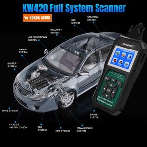 Herramienta de vehículo 3 en <span class=keywords><strong>1</strong></span>, escáner de coche KW420 para HONDA Acura + combinación de batería de reinicio de aceite + probador de batería - Product Image 4