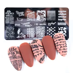 Nail Art Image листья и снежинки штамп штамповка шаблон для маникюра ногтей и штампов изображения рождество пластины для стемпинга ногтей