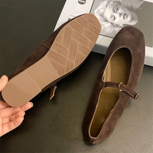 2025 Lightweight Ballet Flat Casual <b>Shoes</b> <b>Soft</b> Sheepskin Comfortable Slip-On Design for Daily Work and Walking Style - Product Image 3