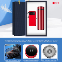 Ensemble Cadeau de Bureau de Haute Qualité : Power Bank Personnalisée avec Support Téléphone et Bouteille Isotherme