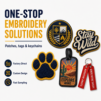 Patch brodé personnalisé en tissu toile écologique de haute qualité, thermocollant pour vestes, chapeaux, sacs et vêtements