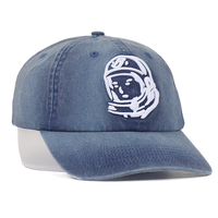 Casquette de baseball 6 panneaux en coton brodé tissu lavé Style rétro couleur unie avec boucle en métal réglable Dodgers chapeau
