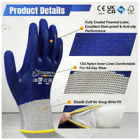 Guantes de Trabajo XINGYU de Nailon de Calibre 13 con Látex Espumado, Resistentes a las Manchas, Antideslizantes, Guantes de Protección para Almacenes, Construcción y Logística