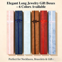 Boîte à bijoux en carton pour filles, étui de rangement pour collier et pendentif, décoration en ruban, design compact, matériau écologique, couleurs personnalisables