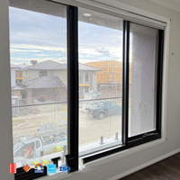 AMJ Australiano AS2047 Rotura de puente térmico Diseño moderno Ventana de toldo de vidrio de aluminio para casa Hotel Sala de estar Apartamento Villa
