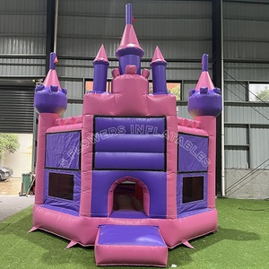 <span class=keywords><strong>Castillo</strong></span> Inflable Rosa y Blanco de 13x13 pies, <span class=keywords><strong>Castillo</strong></span> Hinchable para Niños, Área de Juegos al Aire Libre para Niñas - Product Image 3