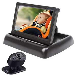 공장 4.3 인치 개인 모델 HD 야간 투시경 거울 아기 카시트 어린이 안전을위한 자동차 비디오 아기 모니터 카메라 - Product Image 1