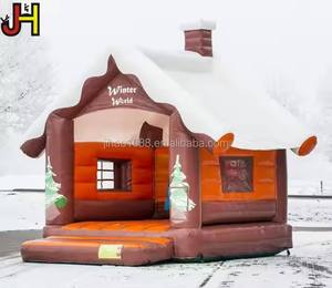 <span class=keywords><strong>Maison</strong></span> gonflable de Noël pour sauter dans la neige Winter World Bouncy Moonwalk - Product Image 3