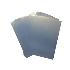傷に強い屋外ブラシシルバー/ゴールドレーザービニール耐引裂性耐候性ラベル紙印刷可能なビニールステッカー紙
