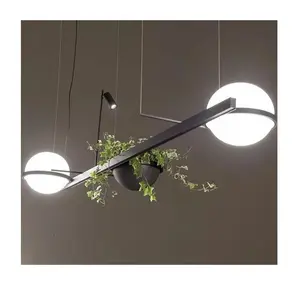 现代蛋白石玻璃吊灯2线吊灯家居装饰照明灯具