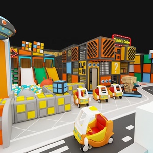 Nouveau modèle d'équipement de jeu pour enfants sur le thème du Rubik's Cube, château, aire de jeux en forêt, aire de jeux intérieure pour enfants avec trampoline - Product Image 5