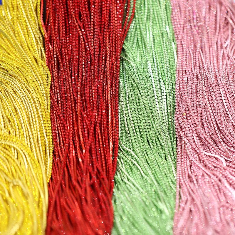Yantuo Wholesale Customized 2mm 3mm Colorful Base Color Cup Chain Glass ...