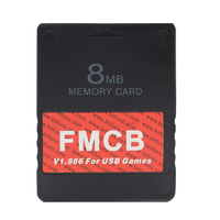 Carte mémoire pour console PS2 Fat FMCB V1.966 Carte de jeu USB pour jeux PS2 PS1