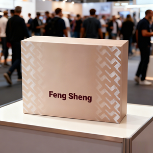 Caixa de Embalagem de Beleza Personalizada <span class=keywords><strong>Premium</strong></span> Ecológica com Tampa Dourada, Forro de Espuma, Laminação Fosca Texturizada para Kits de Cuidados com a Pele - Product Image 1