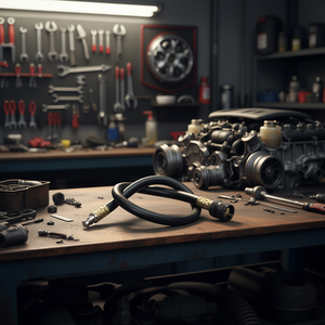 Manguera para Aditivos de Combustible 215TU BE de Goma Negra con Conexiones de Latón para Uso Automotriz - Product Image 3