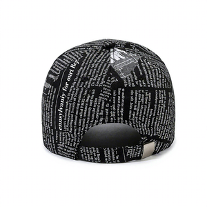 Cappellino da Baseball con Stampa Giornale per Uomo e Donna - Cappello da Sole alla Moda con Scritte per Sport all'Aperto e Protezione UV - Cappellino da Baseball <span class=keywords><strong>di</strong></span> Qualità - Product Image 5