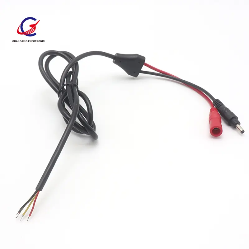 24AWG male to 2 Male DC plug 2.5mm x 5.5mm Power cable Y Splitter Cable for router and modem