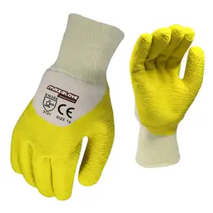 MaxiPact Jersey katun sarung tangan lateks nyaman untuk pekerjaan tangan