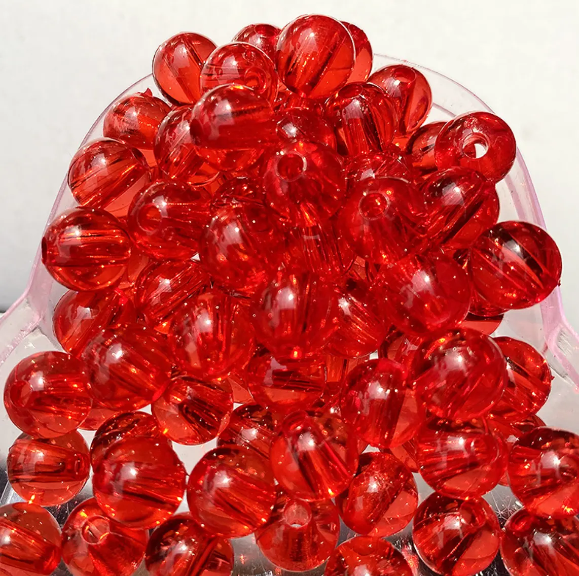 4mm 6mm 8mm 10mm 12mm 14mm 16mm 20mm transparency acrylic round beads with holes