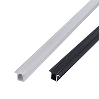 Nouveau modèle 020 Série 6000 Bandeaux LED en alliage d'aluminium 12*9mm Profil de placard pour usage extérieur