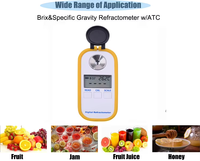 0-10% Digital Salinometer Meter Salinity Refractometer Brix Test Meter for Laboratory Usage